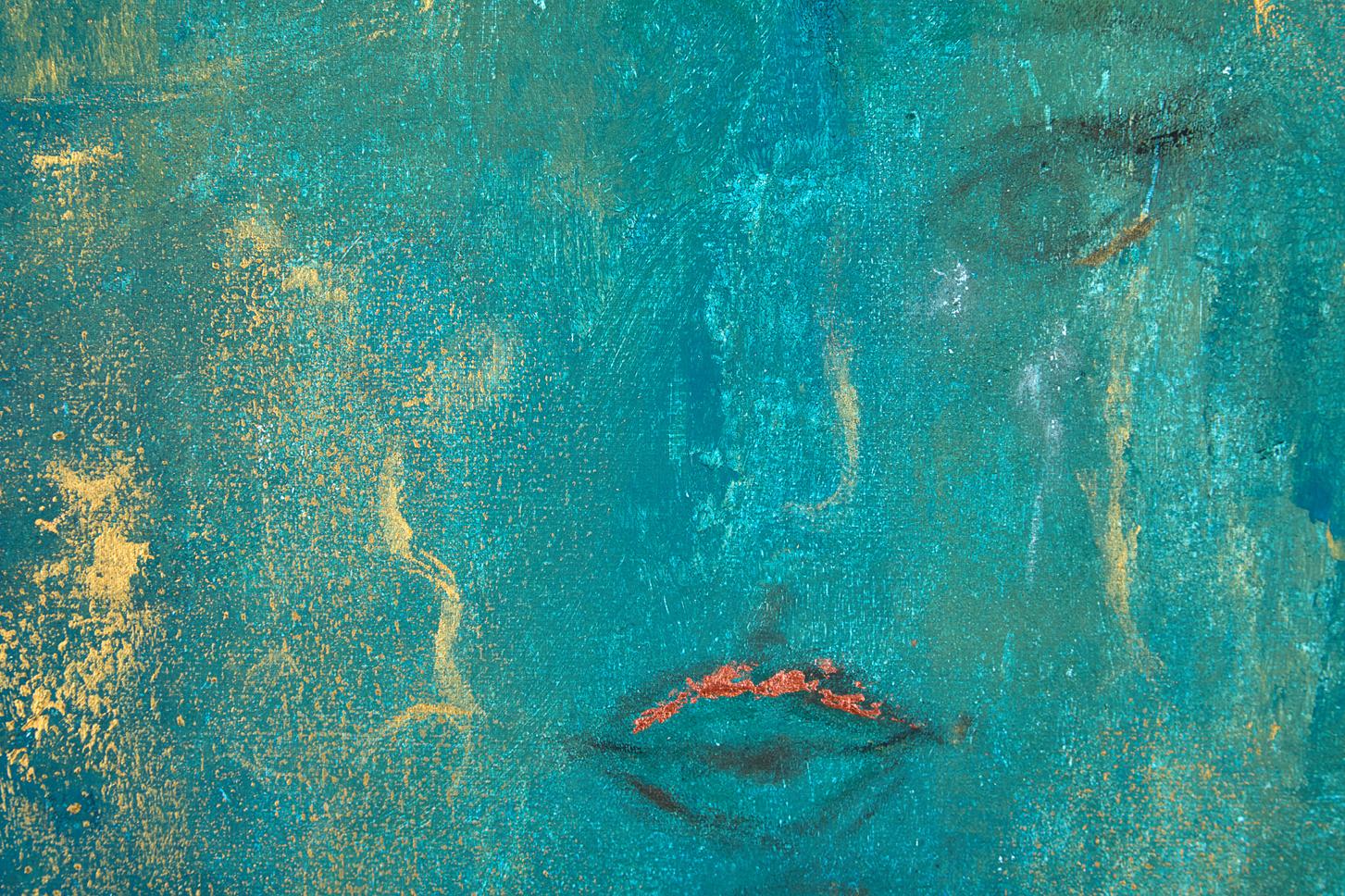 „Love: The Eternal Force“ (Blau), Abstract Painting, von Alexandra Alimova