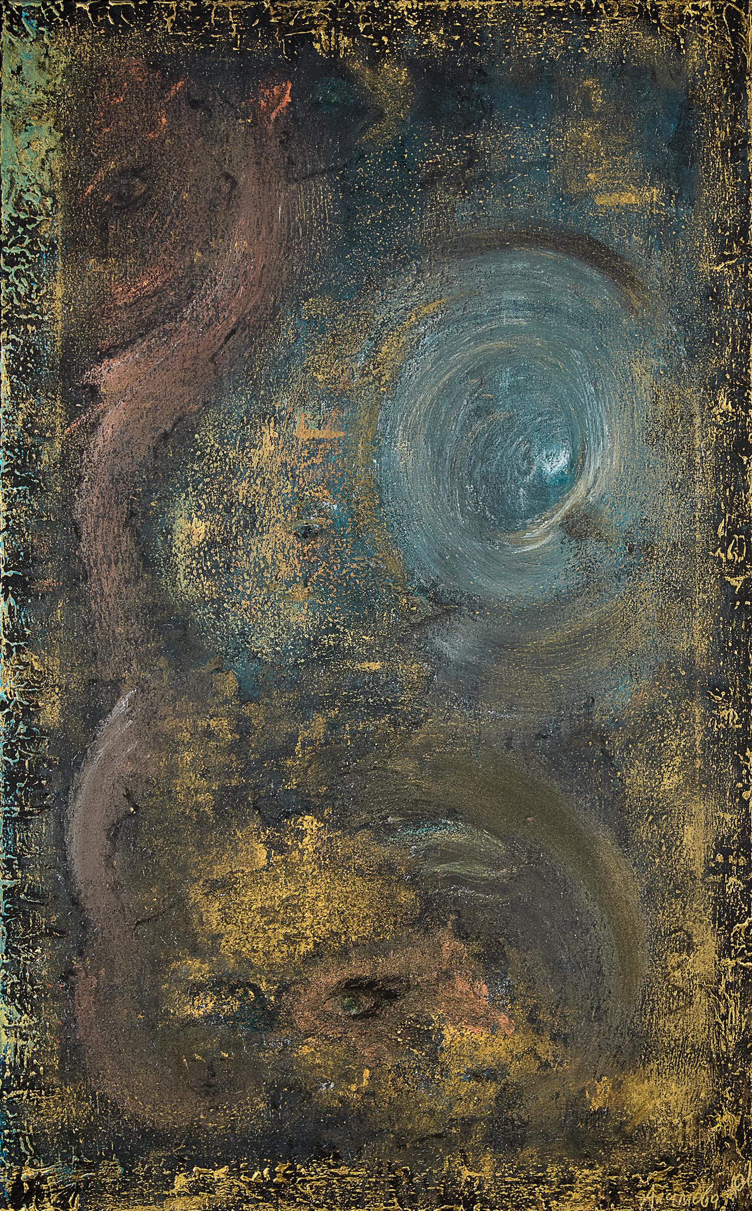 Alexandra Alimova Abstract Painting - "What is Hidden Will Be Revealed"