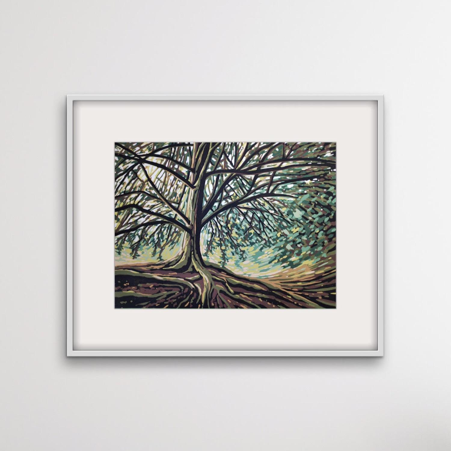 Evergreen, Alexandra Buckle, impression en édition limitée, art de paysage à vendre - Contemporain Print par Alexandra Buckle 