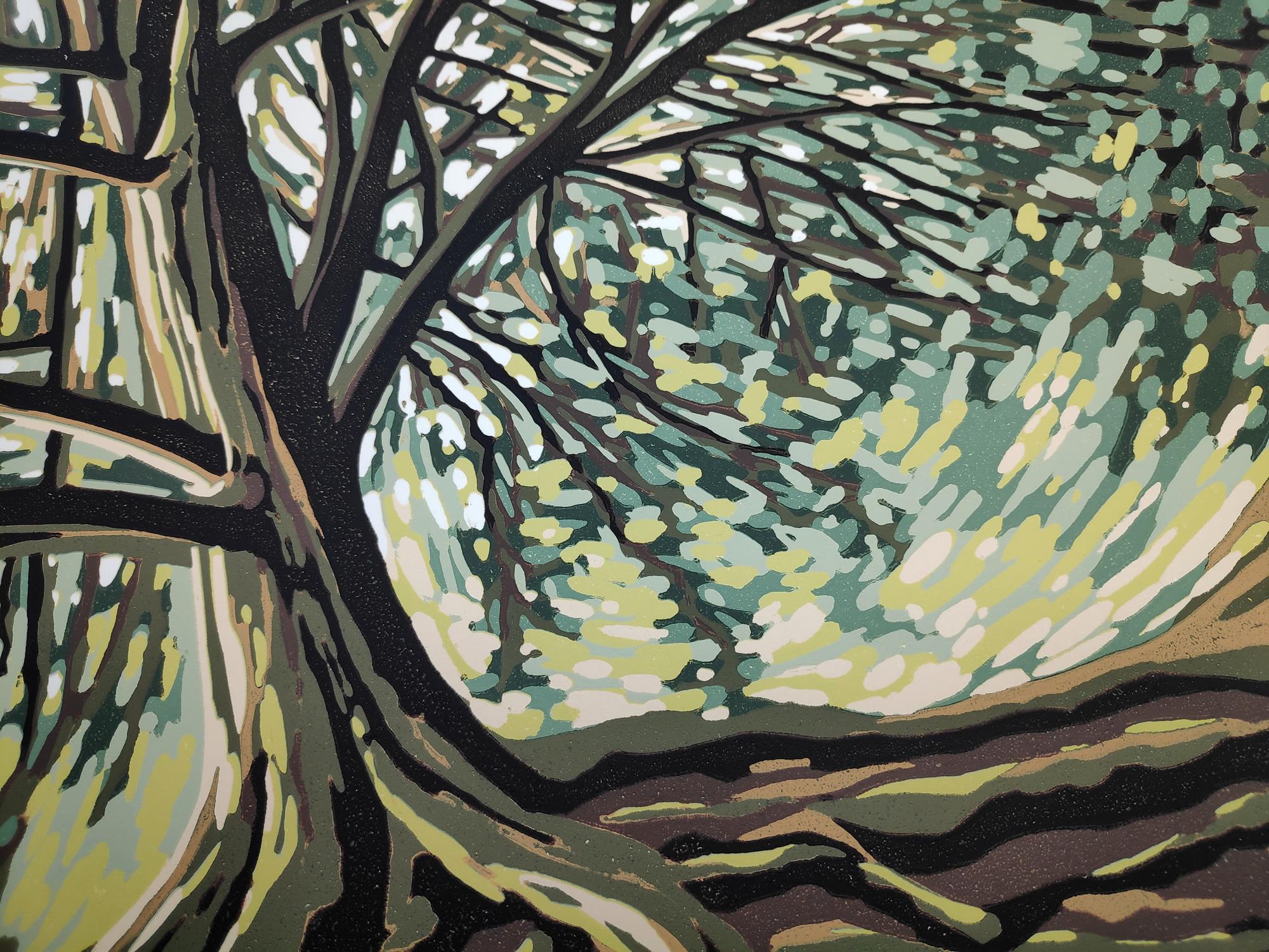 Evergreen, Alexandra Buckle, impression en édition limitée, art de paysage à vendre en vente 1