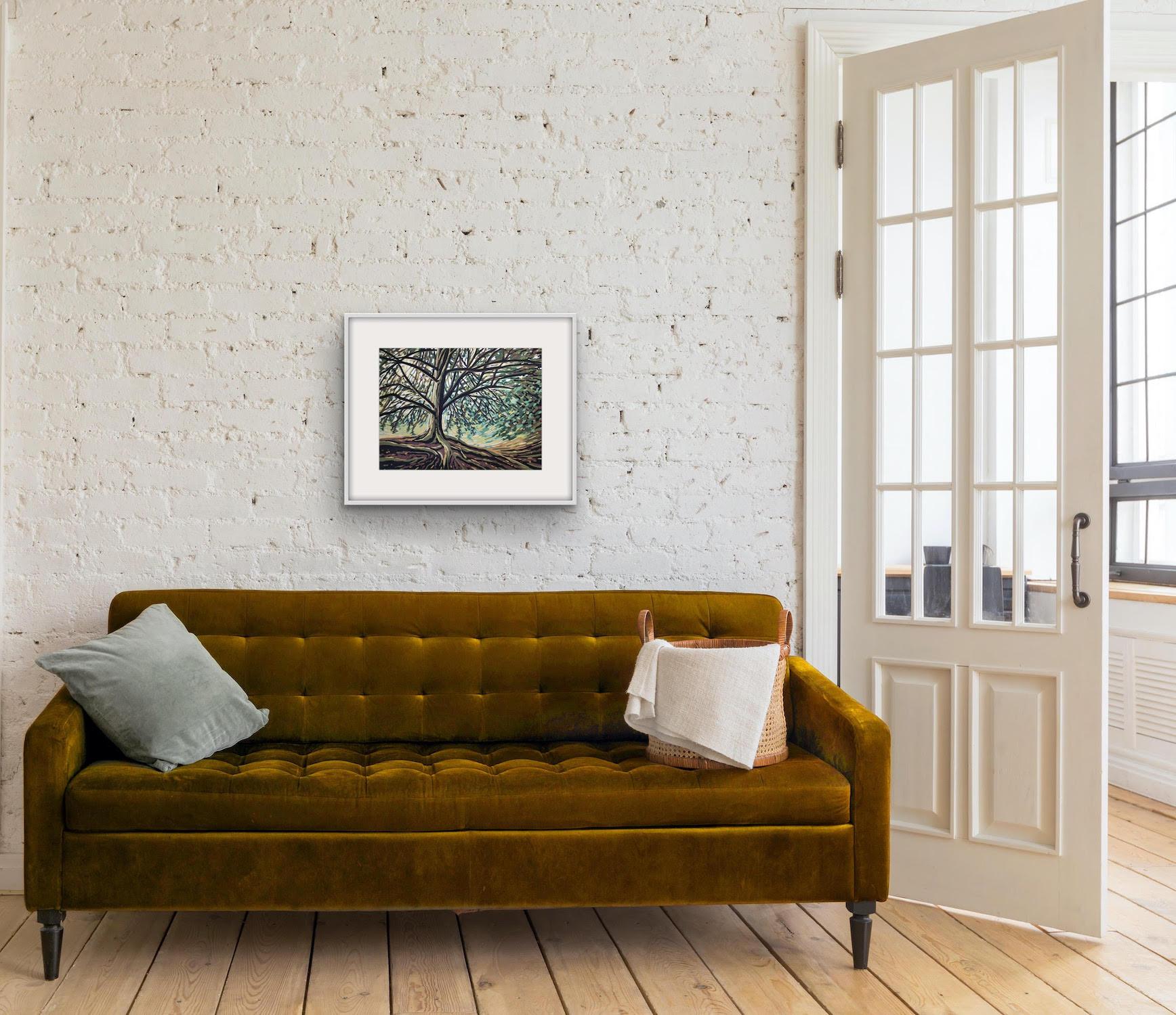 Evergreen, Alexandra Buckle, impression en édition limitée, art de paysage à vendre en vente 3