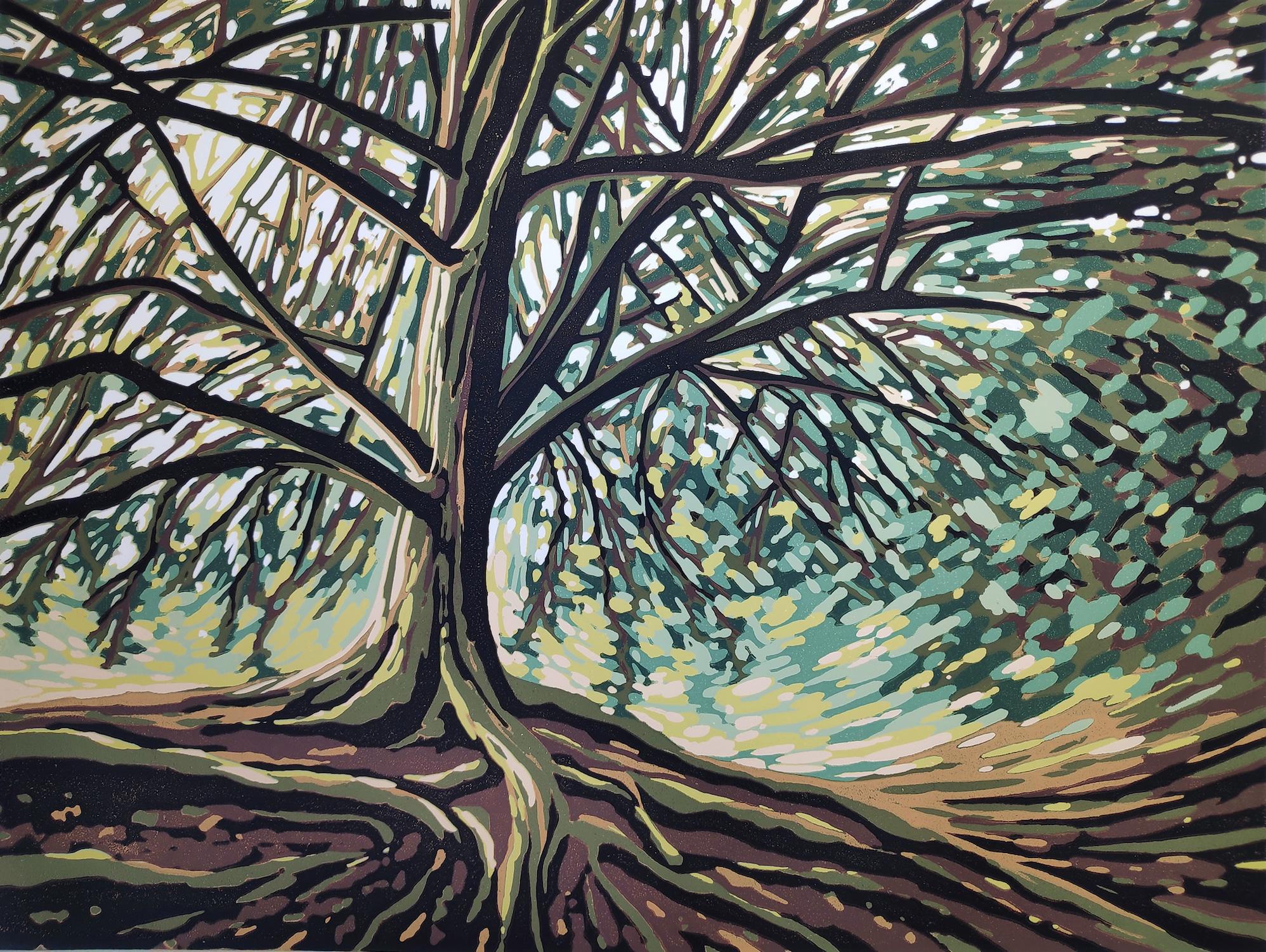 Evergreen, Alexandra Buckle, Limited edition print, Landscape art for sale