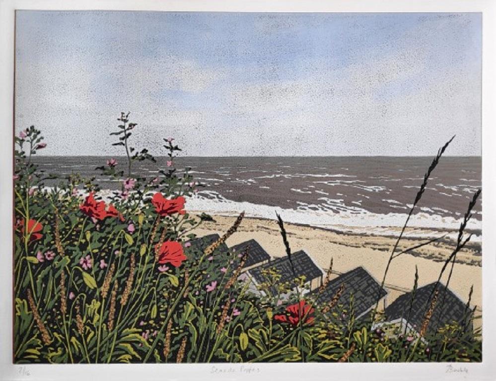 Alexandra Buckle, Seaside Poppies, Limited edition landscape and seascape print 4