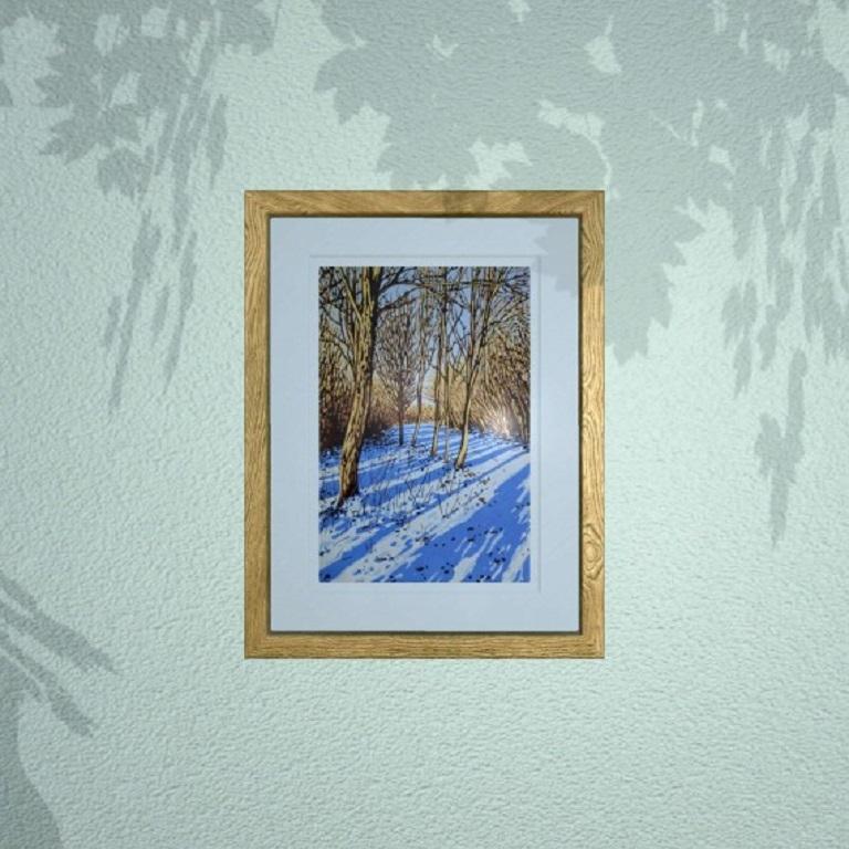 Alexandra Buckle, Snow Shadows, Limited edition landscape print For Sale 6