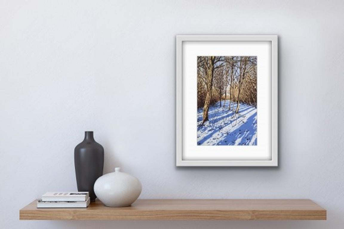 Alexandra Buckle, Snow Shadows, Limited edition landscape print For Sale 8
