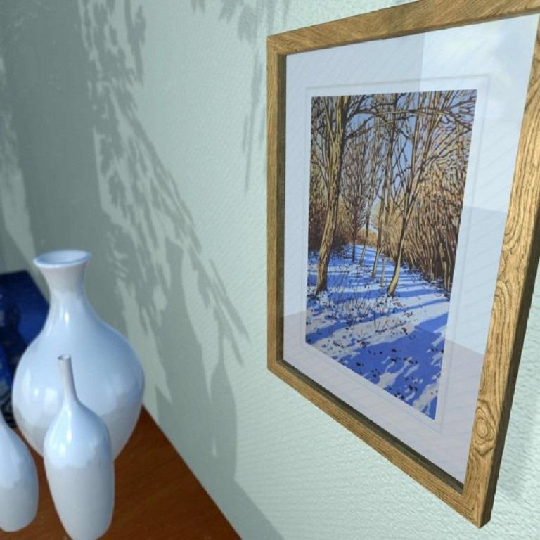 Alexandra Buckle, Snow Shadows, Limited edition landscape print For Sale 3