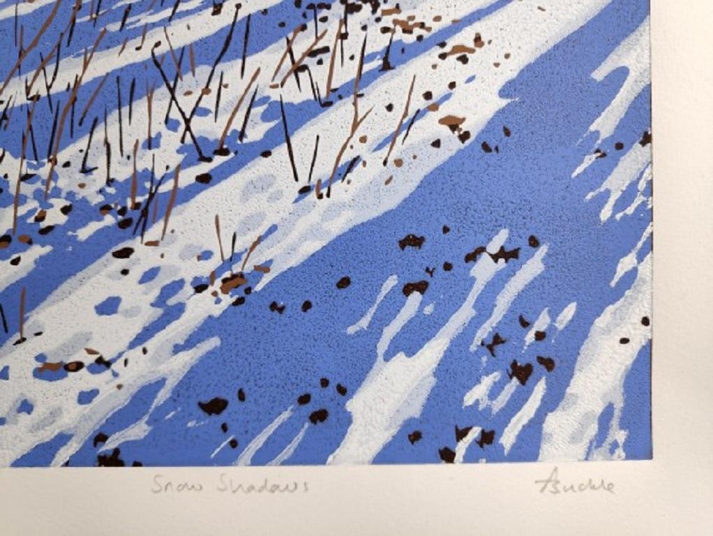 Alexandra Buckle, Snow Shadows, Limited edition landscape print For Sale 4