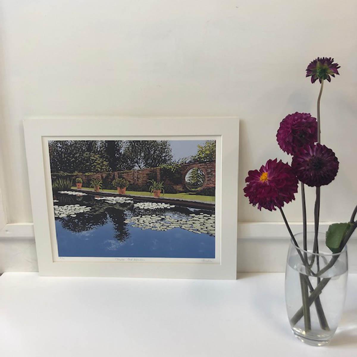 Réflections d'un étang en argile par Alexandra Buckle, art contemporain, édition limitée 4