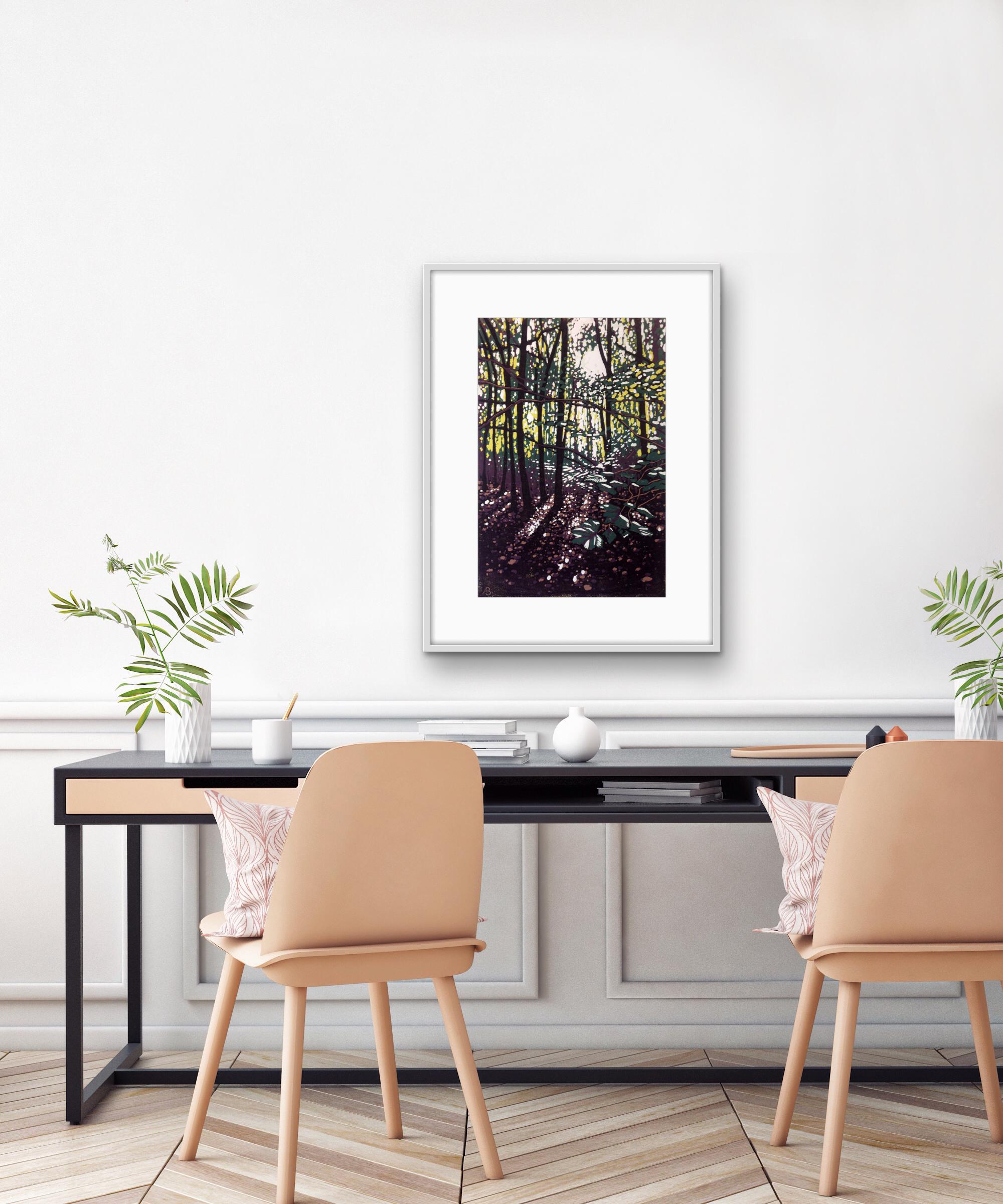 Summer Woodland Glow di Alexandra Buckle, Arte contemporanea, Edizione limitata in vendita 1