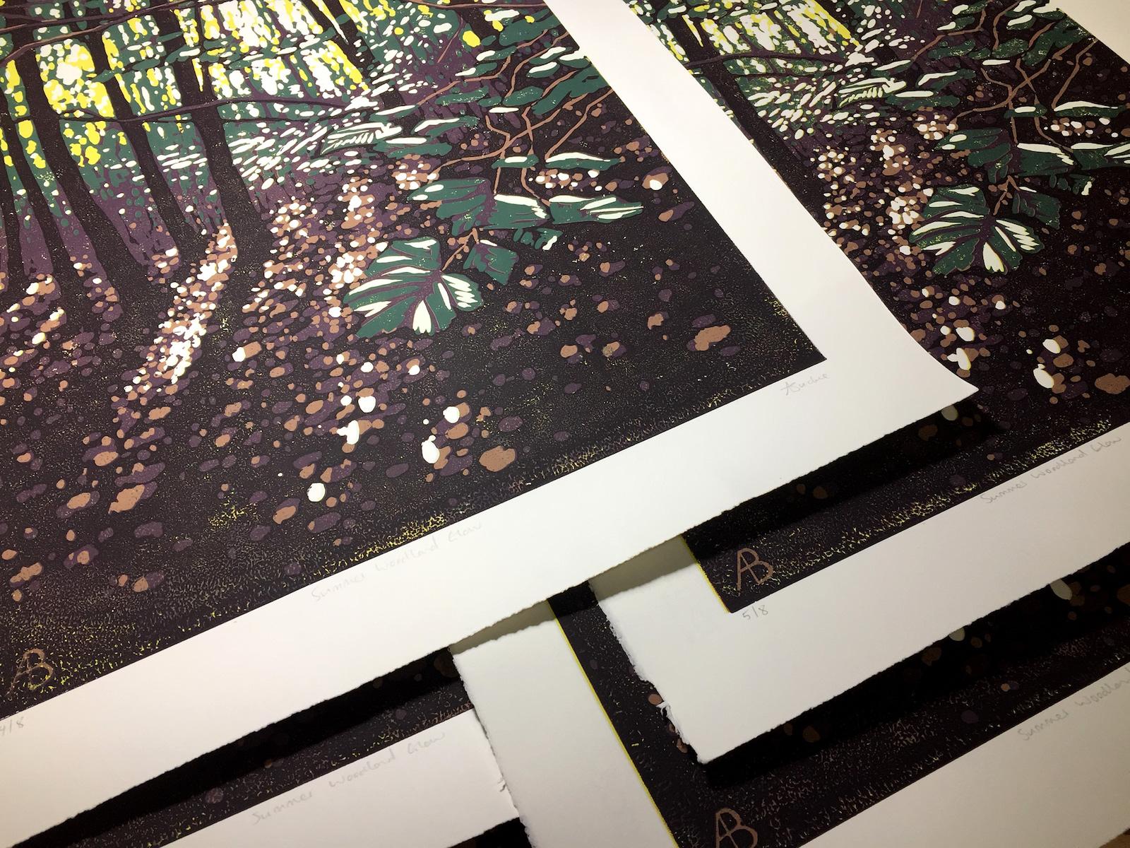 Summer Woodland Glow di Alexandra Buckle, Arte contemporanea, Edizione limitata in vendita 4
