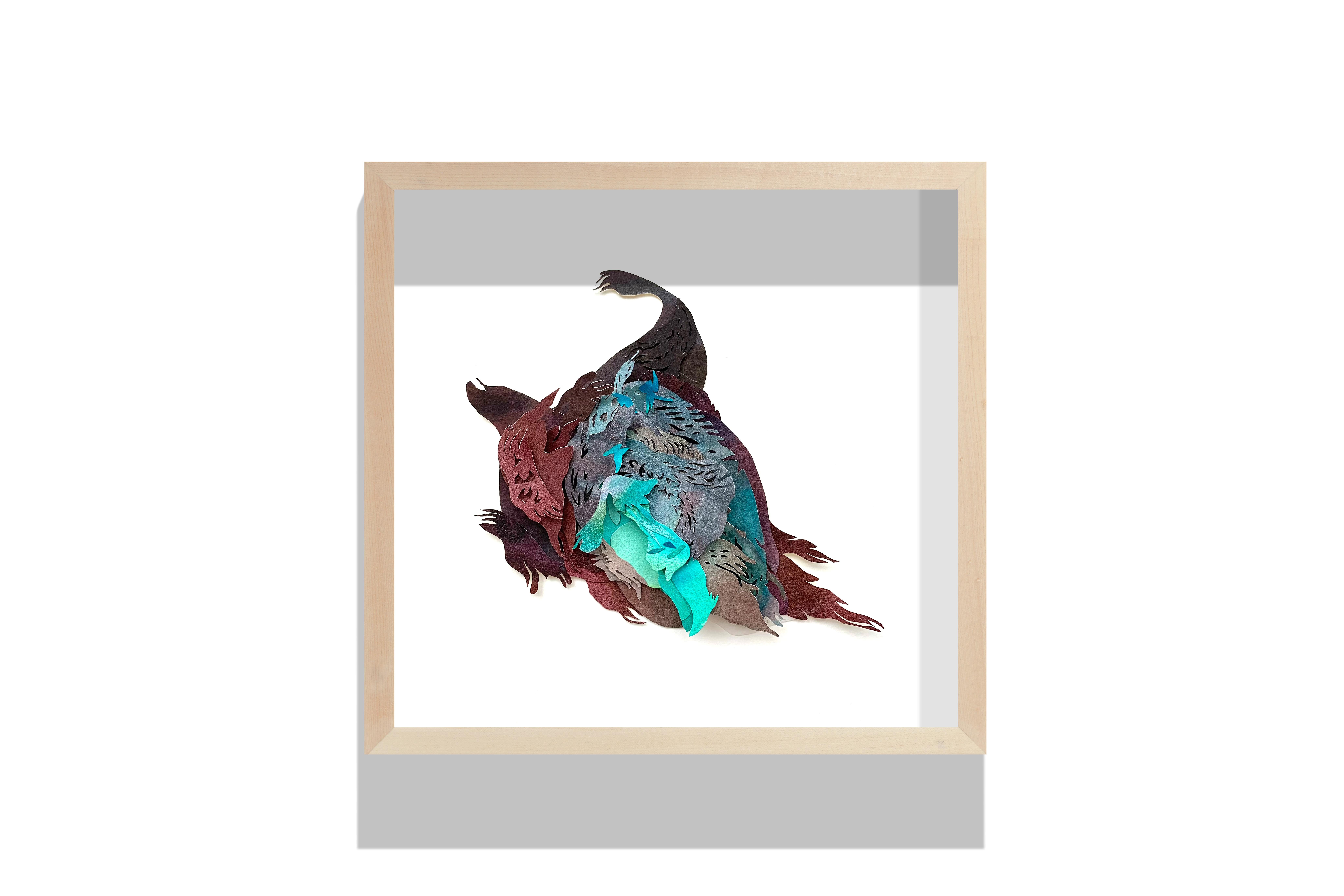Alexandra Chiou says of her work…

My latest series is about the transformative journey of healing after personal loss. I draw on nature and memory to create dimensional works on paper that give physical form to abstract concepts and feelings such