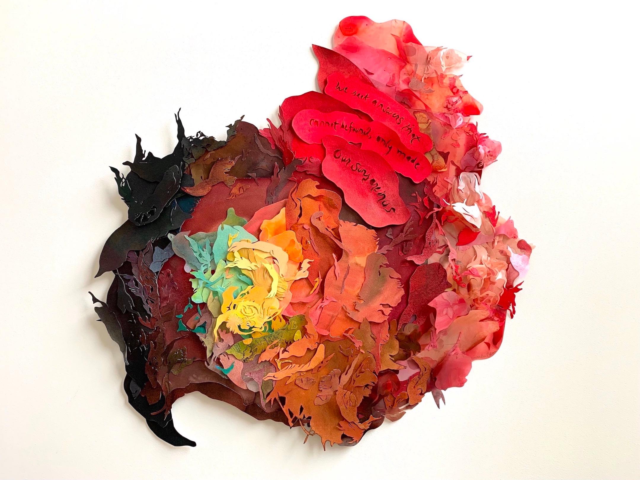 Les soleils en nous - Mixed Media Art de Alexandra Chiou