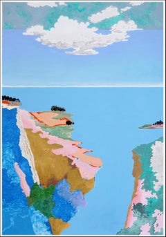 Blue as Possibility, Surreal Landscape in Cerulean Blue, Mediterranean Caves