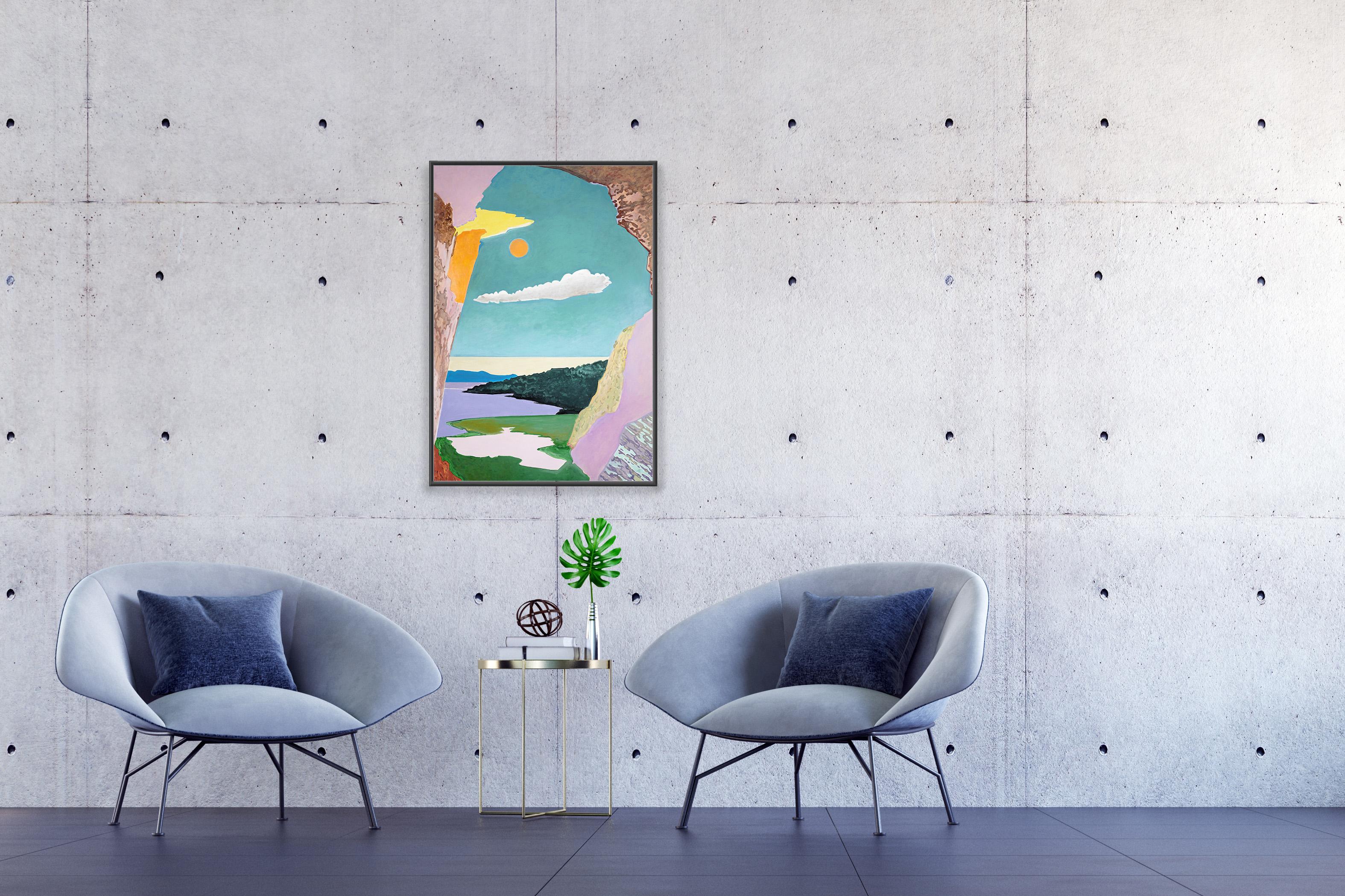 Immagina un mondo..., Paesaggio surreale, Gioco di prospettiva, Toni impressionisti in vendita 2