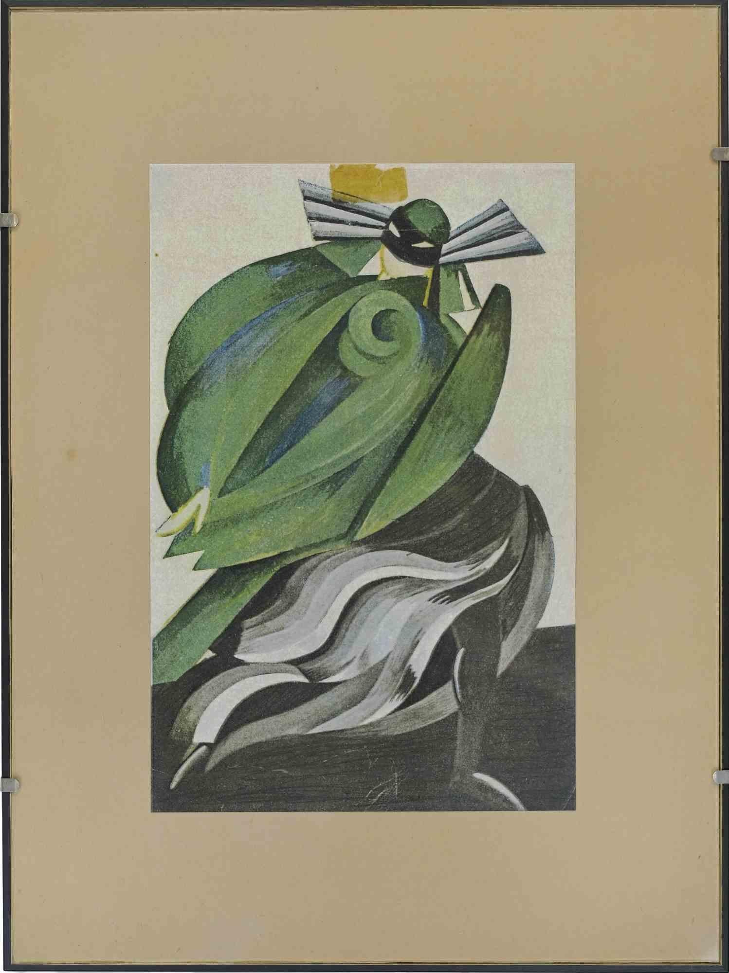 Romeo and Juliet is a modern artwork realized by Alexandra Exter in 1921.

Costume sketch,  photpe print.

Includes frame:44 x 33 cm