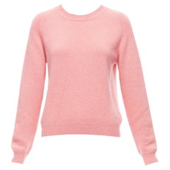 ALEXANDRA GOLOVANOFF Tricot Parisiens 100% cashmere pink long sleeve sweater L