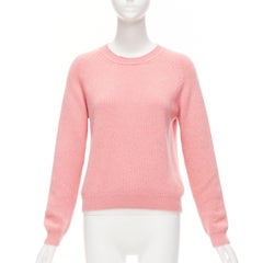 ALEXANDRA GOLOVANOFF Tricot Parisiens 100% cashmere pink long sleeve sweater L