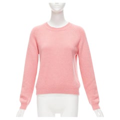 ALEXANDRA GOLOVANOFF Tricot Parisiens 100% cashmere pink long sleeve sweater L
