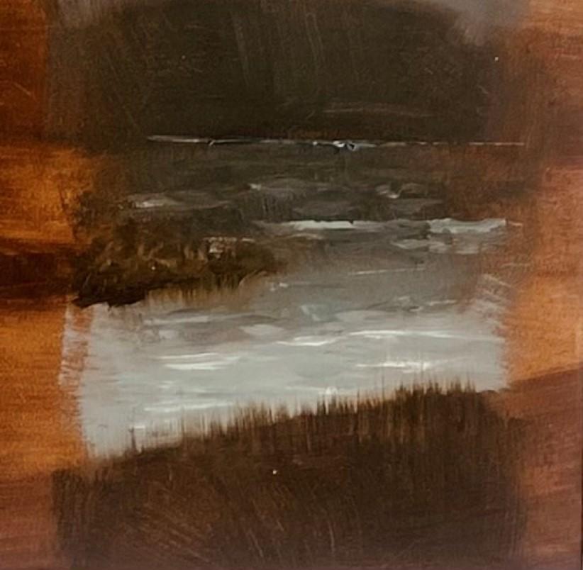 „Brunnen Escape“ (2023) von Alexandra Hansen, Original-Ölgemälde einer Landschaftslandschaft im Angebot 2