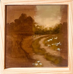 "Road Less Traveled" (2023) By Alexandra Hansen, Oil Painting of Landscape