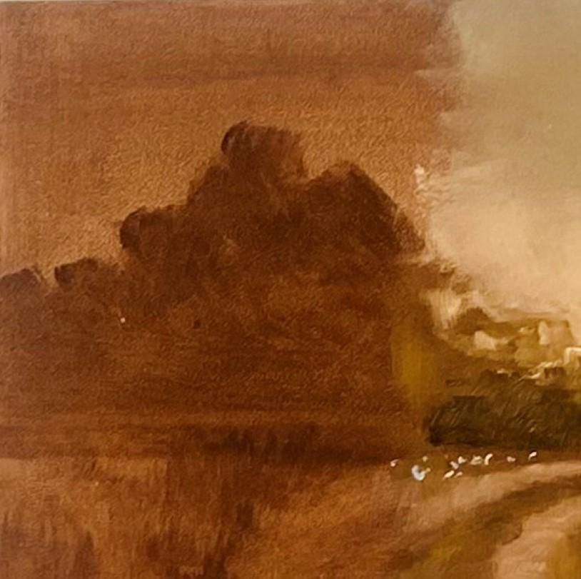 „Road Less Traveled“ (2023) von Alexandra Hansen, Ölgemälde einer Landschaft im Angebot 3