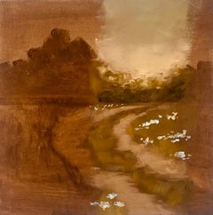 "Road Less Traveled" (2023) By Alexandra Hansen, Oil Painting of Landscape