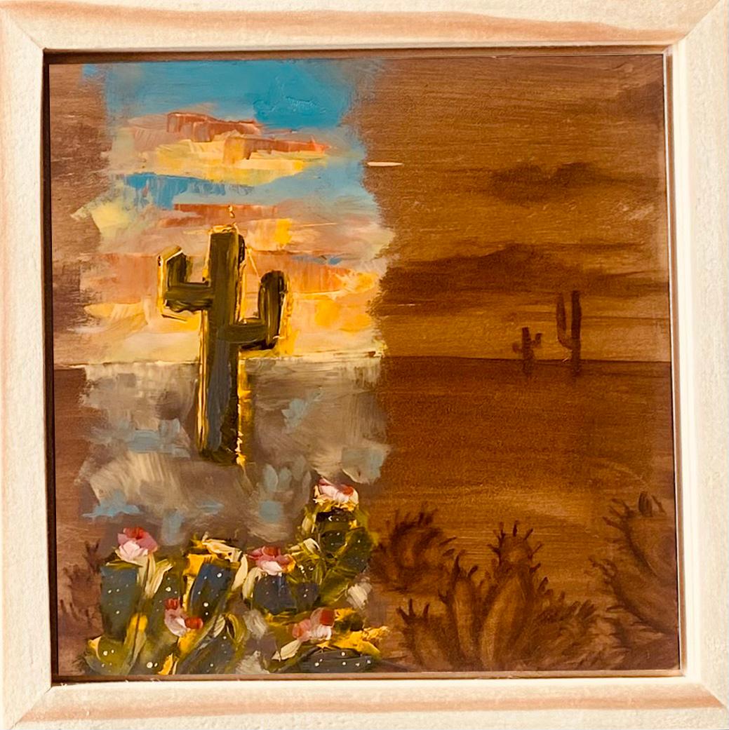 „Sedona Sonnenuntergänge“ (2023) von Alexandra Hansen, Original-Ölgemälde einer Landschaft im Angebot 1