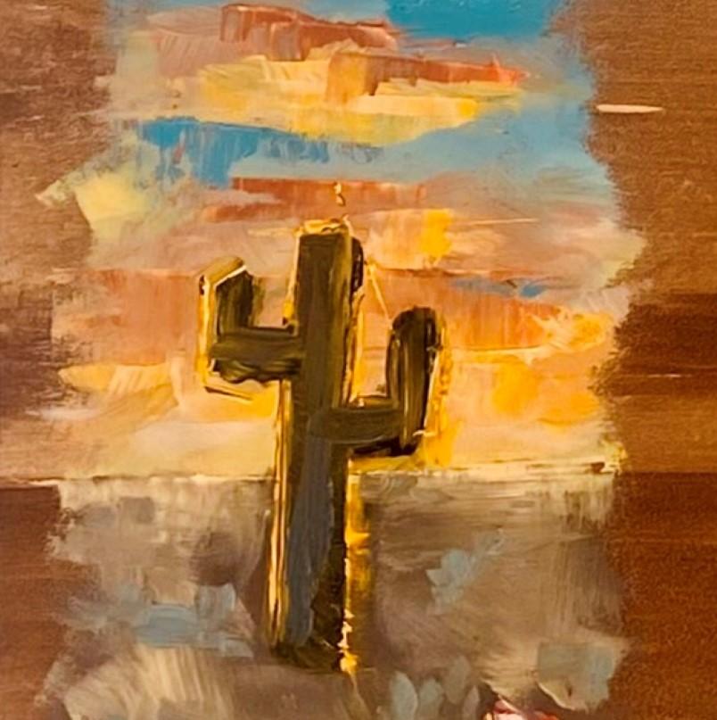 „Sedona Sonnenuntergänge“ (2023) von Alexandra Hansen, Original-Ölgemälde einer Landschaft im Angebot 2