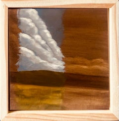 "Thunder Rolls" (2023) By Alexandra Hansen, Original Oil Painting of Landscape