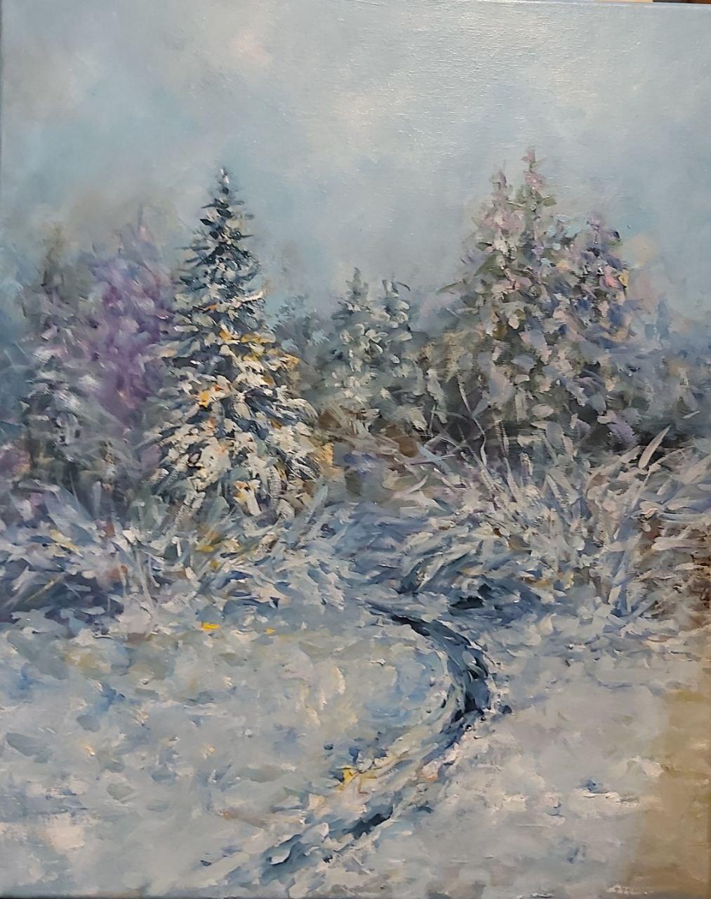  Alexandra Laskina Landscape Painting - Canadian winter