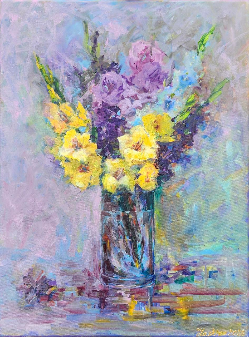 Landscape Painting di  Alexandra Laskina - "Gladioli"