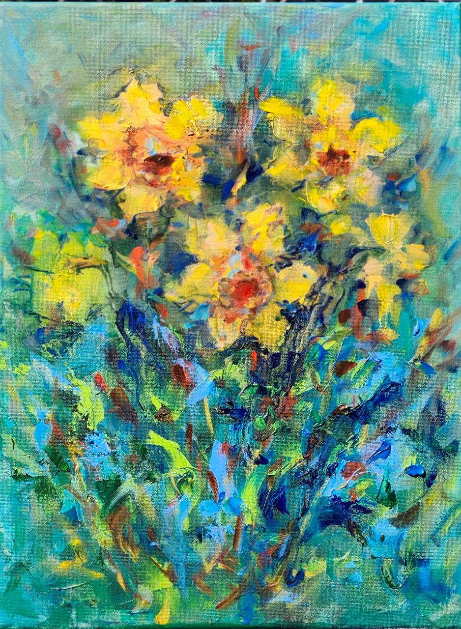 Still-Life Painting de  Alexandra Laskina - "Estado de ánimo narcisista"