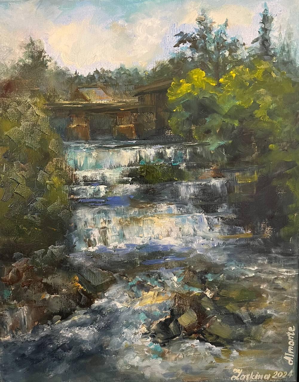 Landscape Painting de  Alexandra Laskina - "Río Mississippi en Almonte"