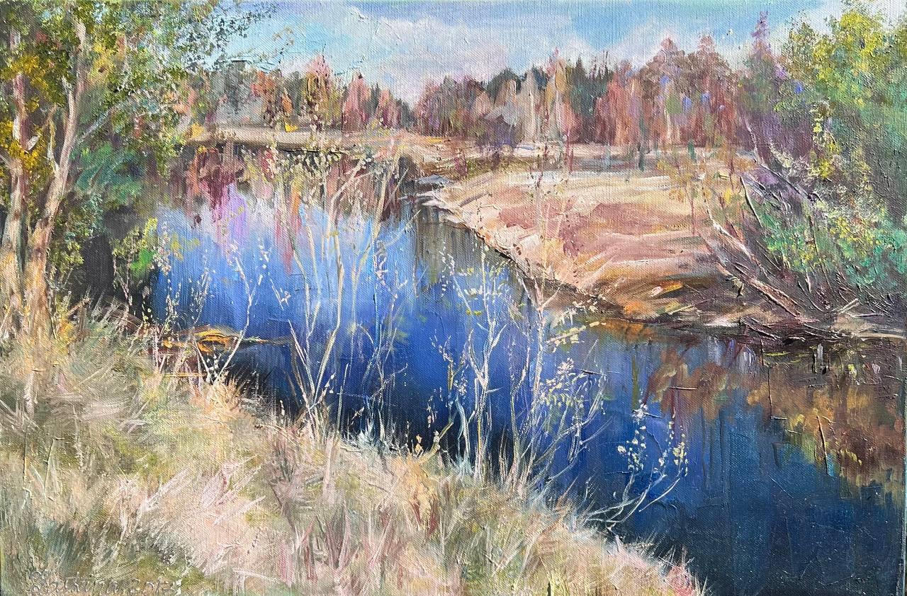 Alexandra Laskina Landscape Painting - River