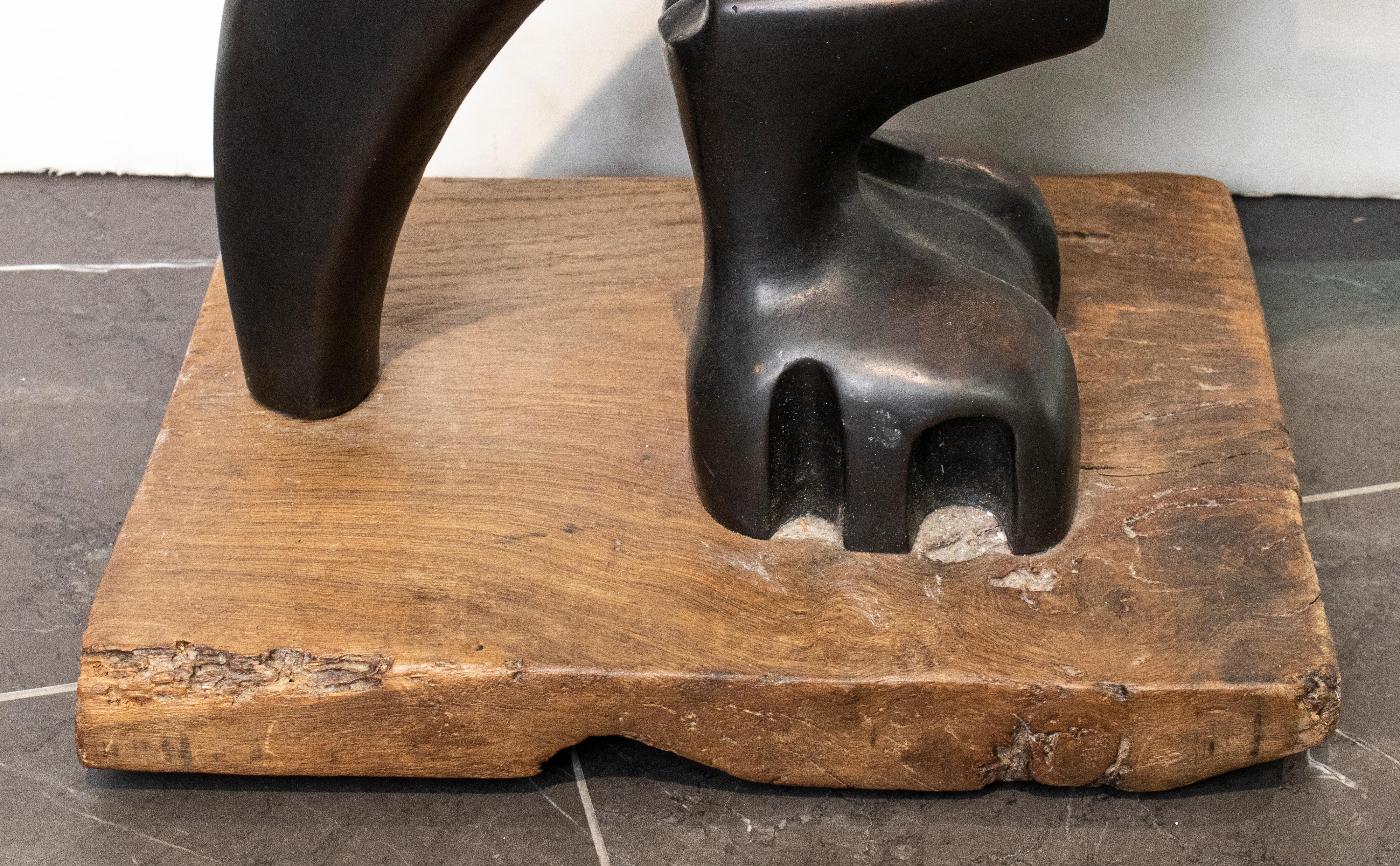 20ième siècle Alexandra Lazareff - Oiseau abstrait moderne en bronze
