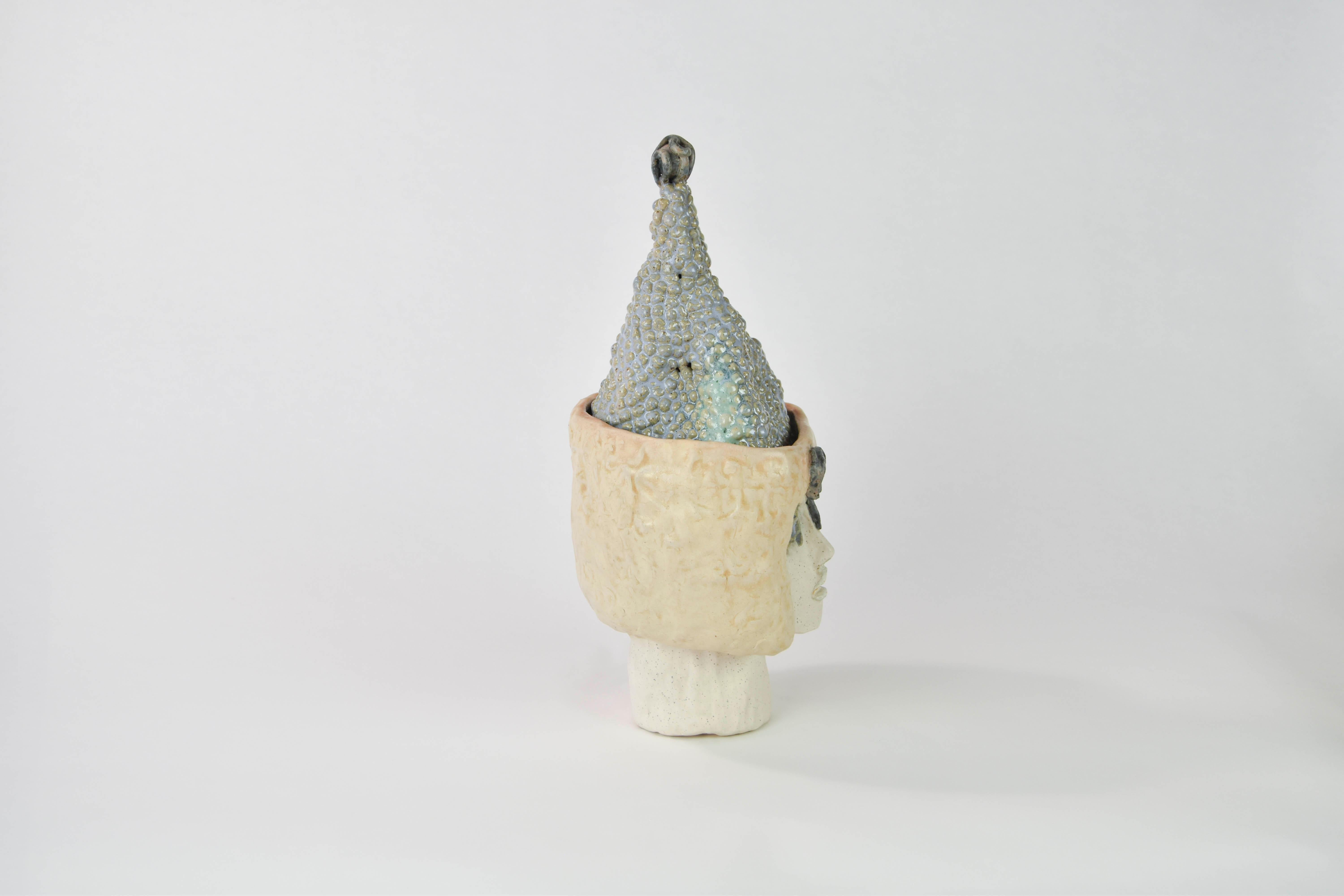 Atoms of Grey Matter - Gray Figurative Sculpture by Alexandra Levasseur