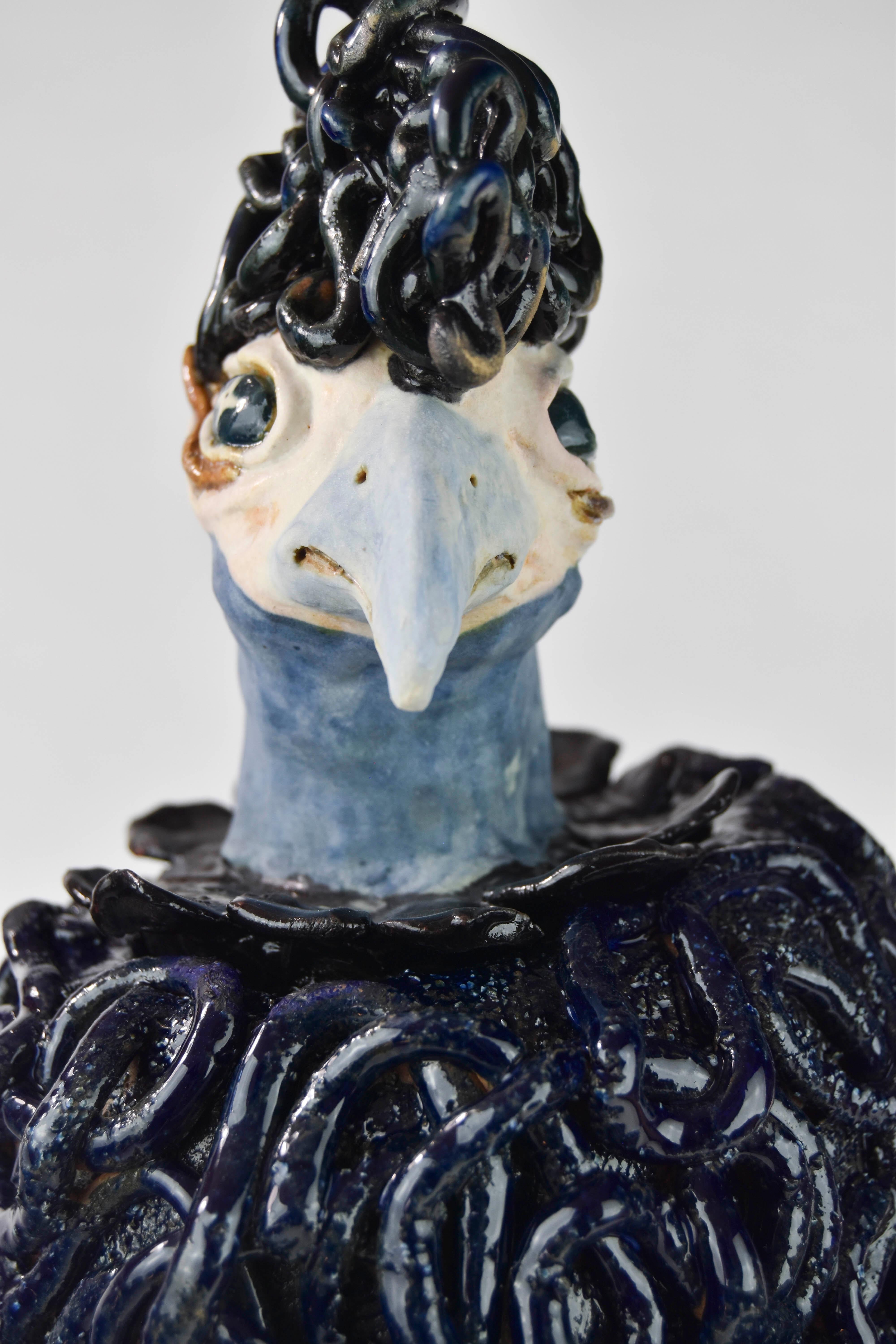 Cosmic Egg Scenario - Gray Figurative Sculpture by Alexandra Levasseur