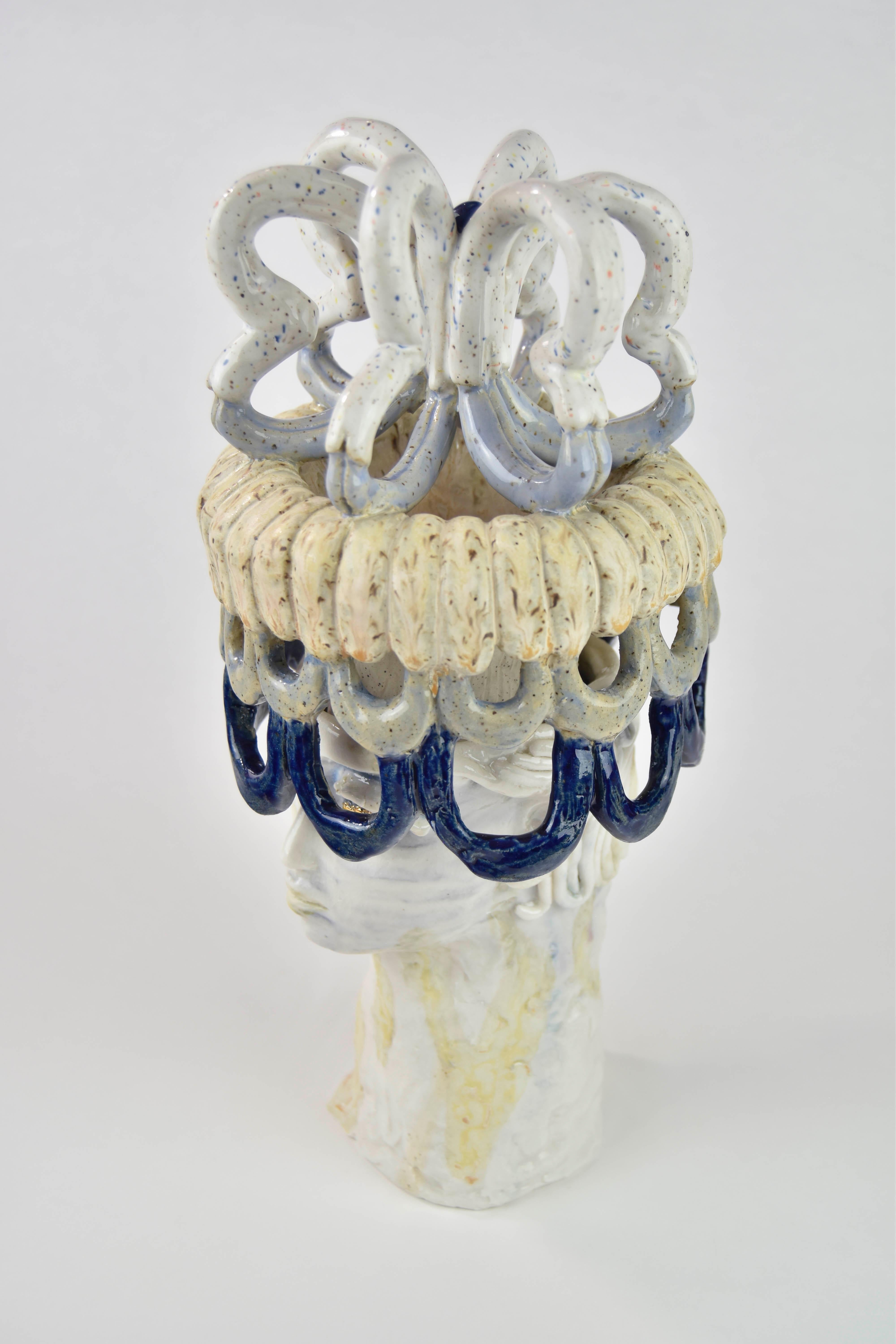 Motifs de réve - Gray Abstract Sculpture by Alexandra Levasseur