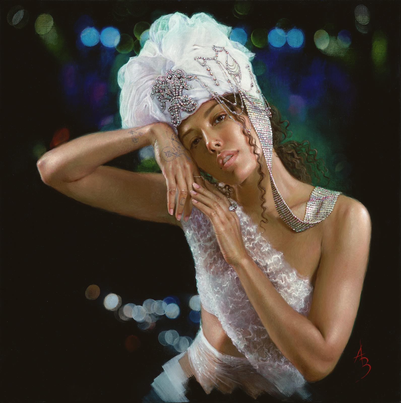 "Diafana", pittura a olio