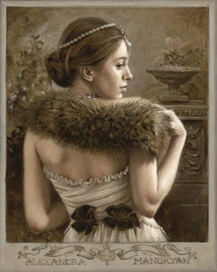 "Nameless Grace" (2022) By Alexandra Manukyan, Traditional Female Oil Portrait
