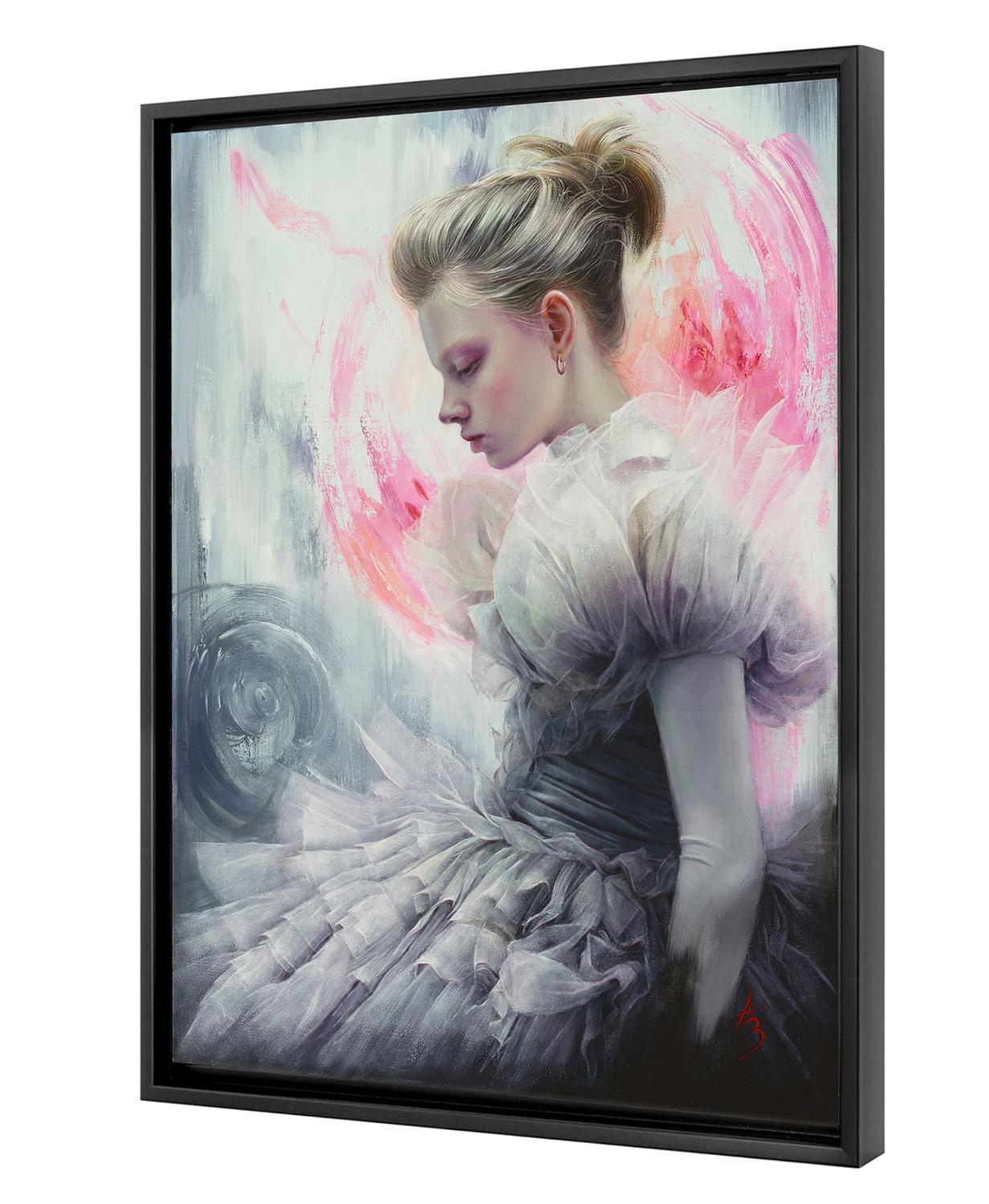 « Nebula », peinture à l'huile, modèle introspectif - Painting de Alexandra Manukyan