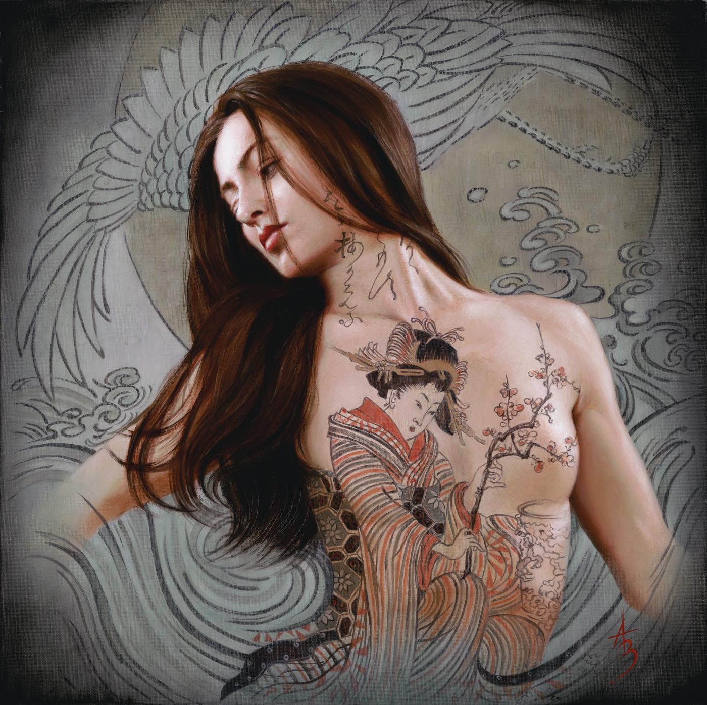 Alexandra Manukyan Portrait Painting - "Where the Winds May Take You, " Oil Painting