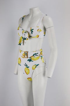 Alexandra Miro Bedruckter Stretch-Bikini Klein