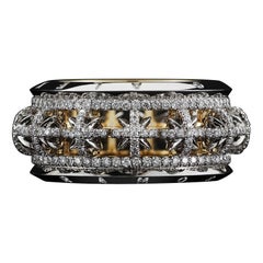 Alexandra Mor Narrow Diamond and Snowflake Eternity Band