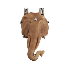 Alexandra Mor Wild Tagua Elephant Pendant
