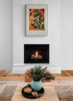 Alexandra Nechita 1999 City Runner Signed Limited Edition Lithograph