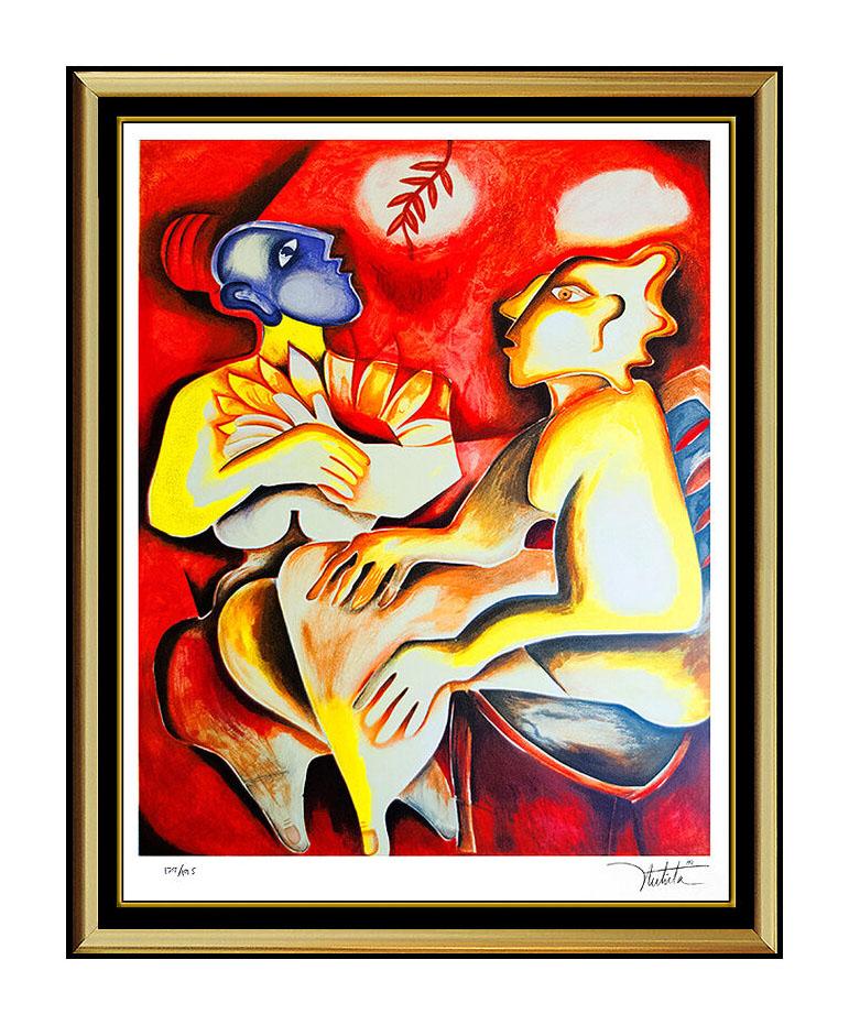 Alexandra Nechita Authentic and Large Color Lithograph, Professionally custom framed and listed with the Submit Best Offer option

Accepting Offers Now:  Up for sale here we have an Extremely Rare and Original Color Lithograph by Alexandra Nechita