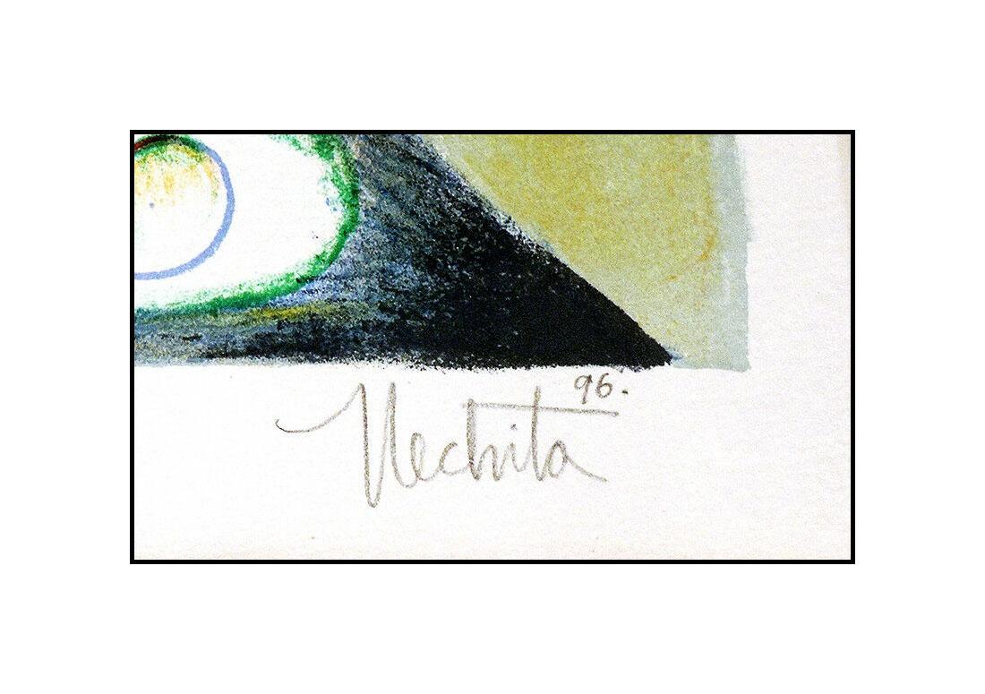 Alexandra Nechita Original Lithograph Signed My Torch Shall Guide Me Cubism Art For Sale 2