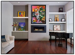 Alexandra Nechita Summer In Europe Large Serigraph On Canvas Signed Cubism Art