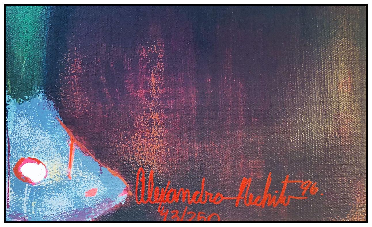 Alexandra Nechita Authentic & Large Original Serigraph on Canvas, Professionally Custom Framed and listed with the Submit Best Offer option

Accepting Offers Now:  Up for sale here we have Serigraph by renowned Modern Artist, Alexandra Nechita,